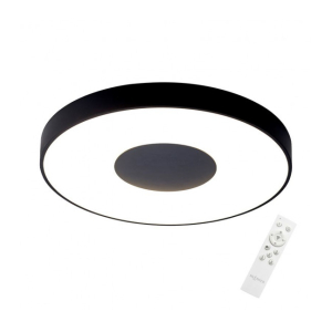 100W LED Griestu lampa COIN Black Ø65 Dimmējama 7561