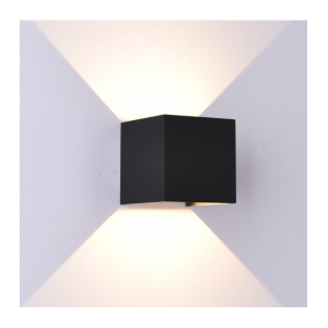 12W LED Sienas lampa DAVOS Black IP54 6524