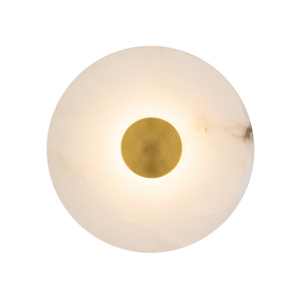 5W LED Sienas lampa Alabaster/Brass Ø25 2550