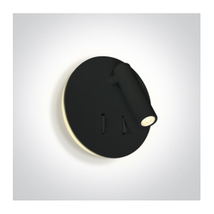 8W LED Sienas lampa 65746B/B/W Black