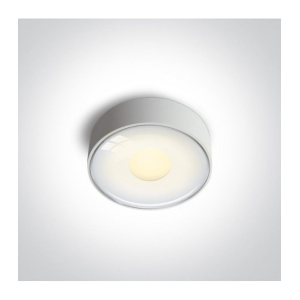 6W LED Griestu lampa IP65 White Ø10.7 67484/W/W